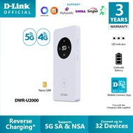 D-Link DWR-U2000 5G Mobile Router Wi-Fi Hostpot | 5G NR SA and NSA | 5G/4G/LTE | 5000mAH | upto 32 d