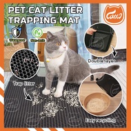 CATTO Pet Cat Litter Mat Thick Waterproof Double Layer Cat Litter Trapping Litter Box Mat Pad Washab