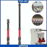 [TOP-MY]-Tight Screw Engagement Magnetic For Electrician's Cross Screwdriver Bit FPH2 Red-[High Qual