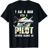 Mens Pilot Dad Shirt Funny Pilot Father Pilot Fathers Day T-Shirt Xs-3Xl