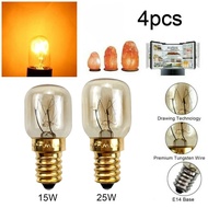 4PCS E14 Mentol Lampu Garam Globe 25W Mentol Lampu 240V Pengganti Mentol Pemanas Peti Sejuk Gaya Vin