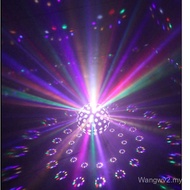 Lampu Pentas LED Putaran Tak Terhingga Besar Kristal Bola Ajaib Cahaya Kawalan Bunyi Cahaya Laser La