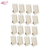 [Abbraccia] 16x Picture Frames for Crafting, DIY Wooden Picture, 5.5x7.5 Inches, Unfinished Standing
