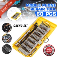 Obeng Set Reparasi 60 in 1 Screwdriver dengan Box Komplit Lengkap Kumplit Obeng Kembang Min Plus Ser