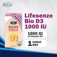 LIFESENZE BIO D3 1000 IU TABLET (60'S) | Vitamin D3 (Immunity, Bone Health)