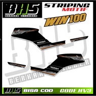 Striping Sticker HONDA WIN 100 win100 simple Motif WIN 100 Hv3