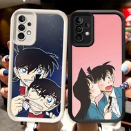R97 Detective Conan Casing for Samsung A55 M15 S24 S21 FE S25 Ultra 5G Black and White