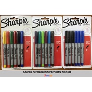 Sharpie Permanent Marker Ultra Fine 6ct
