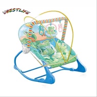 VBESTLIFE Portable Baby Bouncer Soothing Vibrating Infant Seat Rocking Chair for Max 18kg/40lbs Babi