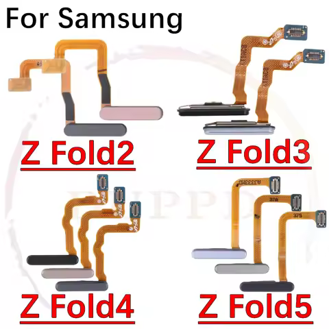 Power Home Button Menu Return Key Fingerprint Touch ID Recognition Sensor Flex Cable For Samsung Z F