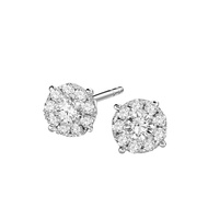Goldheart Regalia 2.00ct face Diamond  White Gold Earrings