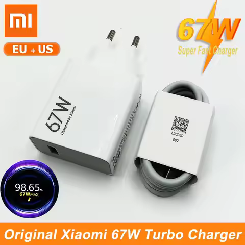 Xiaomi 67W Original Super Fast Charger EU US GaN Adapter For Mi 15T 14 13 Redmi Note 14 Pro 5G 15C P