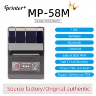 free 3 rolls thermal printer mini printer portable 58mm mobile printer bluetooth printer barcode wir