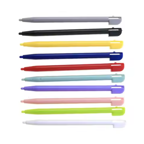 10PCS Colorful Touch Stylus Pen Smooth Plastic Pencil Replacement Gamepad Assistant Tools for Ninten