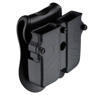Double Magazine Holder, 9mm 10mm .40 .45 Single & Double Stack Magazine Pouch, Universal Magazine Ho