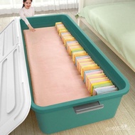 New Bed Bottom Storage Box with Wheels Household Drawer Clothes Storage Trundle Bed Lower Storage Box Bed Bottom Storage