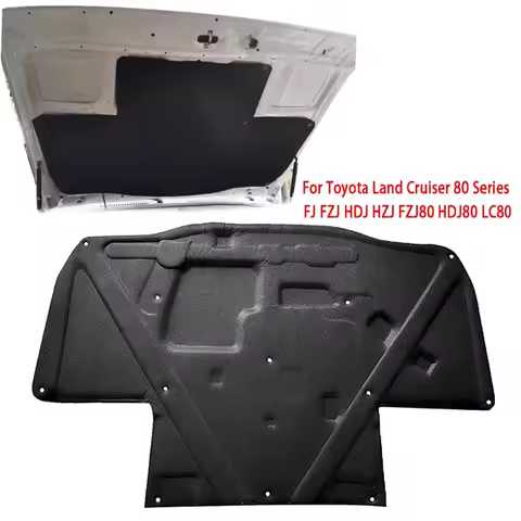 Car Front Engine Hood Sound and Heat Insulation Cotton for Toyota Land Cruiser 80 Series FJ FZJ HDJ 