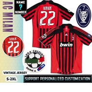 （Can Customizable）AC Milan 07-08 Home  Sports T-shirt  shirt（Adult and Children's Sizes）