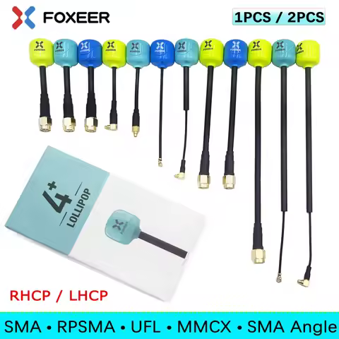 Foxeer Antenna Lollipop 4 Plus 4+ FPV Antenna 5.8G 2.6Dbi RHCP SMA RPSMA UFL MMCX FPV Omni LDS Anten