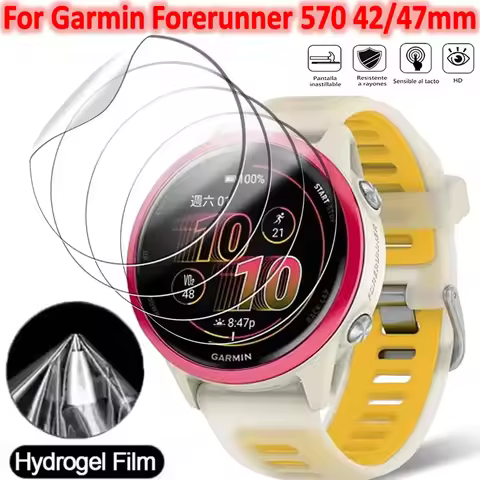 Hydrogel Protector Film For Garmin Forerunner 570 42mm 47mm Screen Protector Soft TPU Protection Fil