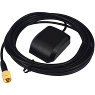Vehicle Waterproof GPS Active Antenna 30dBi SMA Male GPS Antenna with 3M RG174 Cable for 3-5VDC Car 