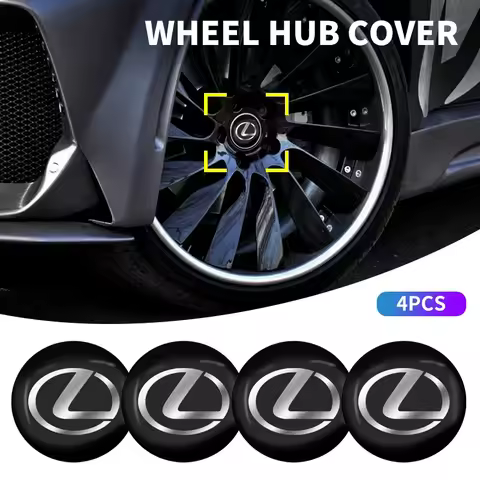 4pcs Car Wheel Center Covers Badge Sticker Stickers For Lexus F SPORT IS250 IS200 CT200h GS300 LS430