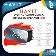 Havit Jam Alarm Digital Bluetooth Speaker Wireless 2 in 1 USB Rechargeable Havit M3