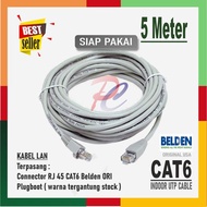 KABEL LAN 5 METER CAT 6 INDOOR KABEL UTP BELDEN CAT6 5M ORIGINAL