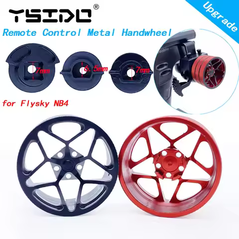 Aluminium Remote Control Steering Wheel Handwheel for RC Transmitter TQI Flysky Noble NB4 X6 X4 SANW