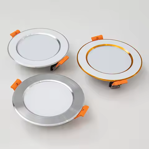LED Downlight 10PCS Dimmable 220V 3-Color Dimming LED Downlight 5W 7W 9W 12W 15W Recessed in LED Cei