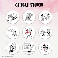 44mm Studio Ghibli Brooch Pin / 44mm Anime Ghibli Badge / 44mm Studio Ghibli Button Pin