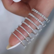 18k 玫瑰金線戒 30分 鑽石戒指 750