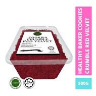 Cookies Crumble Red Velvet 500gm / Crumb Red Velvet / Biscuit Crumb Red Velvet