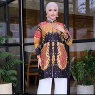 ATASAN BLOUSE TUNIK BATIK WANITA FULL PURING BAHAN PREMIUM