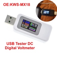 KWS-MX18 USB DC Digital Voltmeter Current Voltage Charger Capacity Detector Ammeter Battery Power Bank Tester Meter