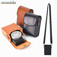 RAREM Camera , Adjustable Strap Shockproof Storage Bag, Leather Waterproof Portable Photography Pouc