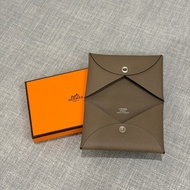 Hermes Calvi 卡夾 Epsom大象灰 高質感 經典款 全新品