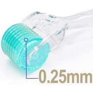 Derma Roller REAL Needles -192 Titanium 0.25mm Microneedling Roller untuk Wajah - Termasuk Kotak Pen