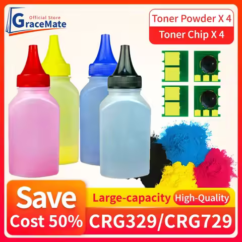 Toner Cartridge Powder Chip CRG-329 CRG329 CRG129 CRG729 Compatible for Canon LBP7018C LBP7010C LBP7