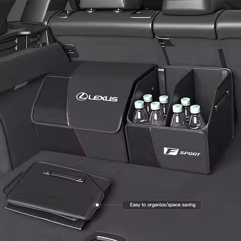 Lexus Folding Car Trunk Organizer Box Storage Bag Tools Tidying For Lexus FSPORT LBX NX RX 350h 450h