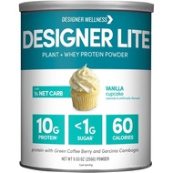 Designer Wellness, Designer Lite, Low Calorie Natural Protein, Prebiotic Fiber, Key itamins  Mineral