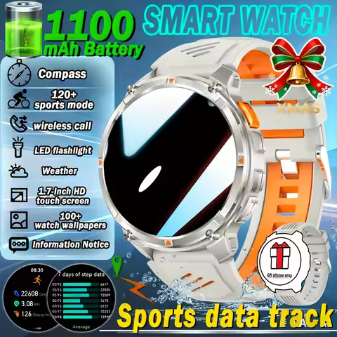 2026 T-Rex3 Ultra 1100mAh Battery Smart Watch GPS Track Compass IP69K Waterproof Sports tracker Outd