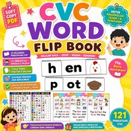 CVC WORD FLIP BOOK | Fun Phonics Learning Tool for Kids