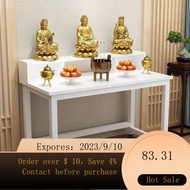 🌈Buddha Niche Simple Altar Buddha Shrine Home Worship Table Modern Simple Incense Table Small Economical Altar Tribute T