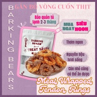 Beef tendon rolls with duck meat or chicken, small size, protein supplement, treat, dried snack for 