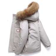 Down Jacket Men's Regular Thickened Winter New White Duck Down Jacket Couple's Duck Down Hooded Top Coat