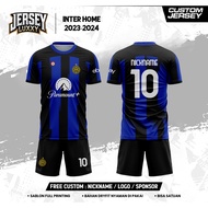INT3R H0ME 23-24 SHORT FOOTBALL JERSEY CUSTOM BACK NUMBER FREE CUSTOM NAME