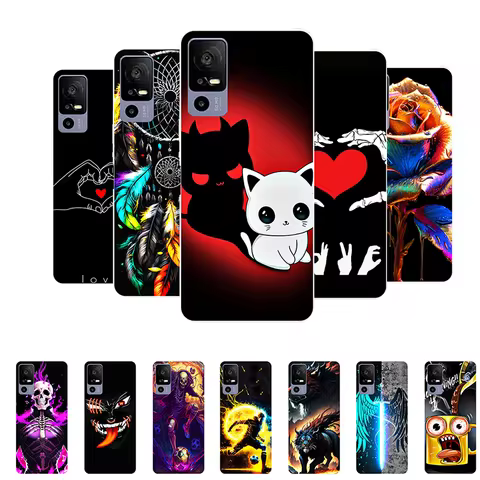 For TCL 40R 5G Case 40 R Funny Cute Silicone Soft Back Cases for TCL 40R 5G T771A Cover TCL40R Shock