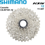 Shimano เฟืองเกียร์105ตลับ R7100 12สปีดจักรยานเสือหมอบฟันเฟือง11-34ตัน11-36ตันฟันเฟือง R7100 CS-R710