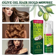 Olive Oil Mousse For Hair Natural Moisturizing Hair Mousse 60ml for Hair Styling Anti Frizz Braid Mousse Add caeudeysg caeudeysg
